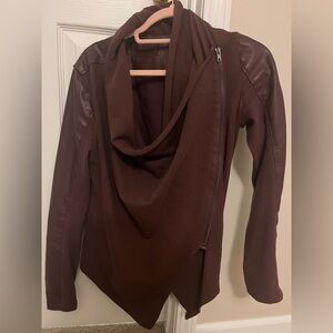 Blank NYC Dark Brown Leather Jacket